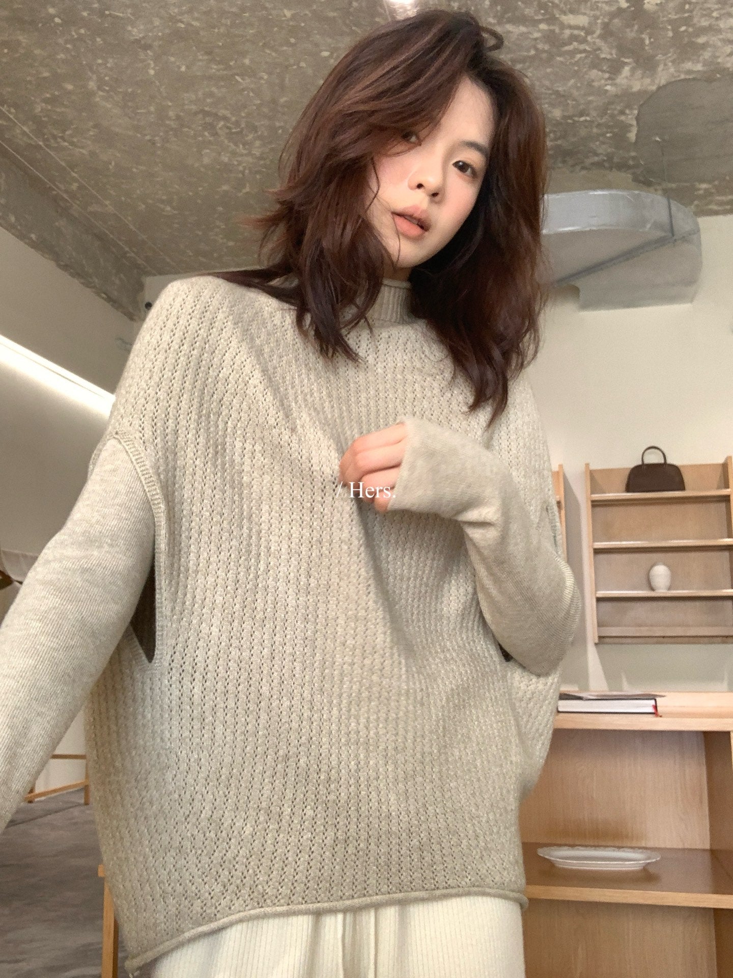 Hers - 兩件套軟糯針織毛衣   92828#