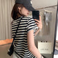 HERS>  簡約輕盈雪花麻T   21006#