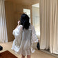 Hers - 舒適飄逸感防曬條紋襯衫  80553#