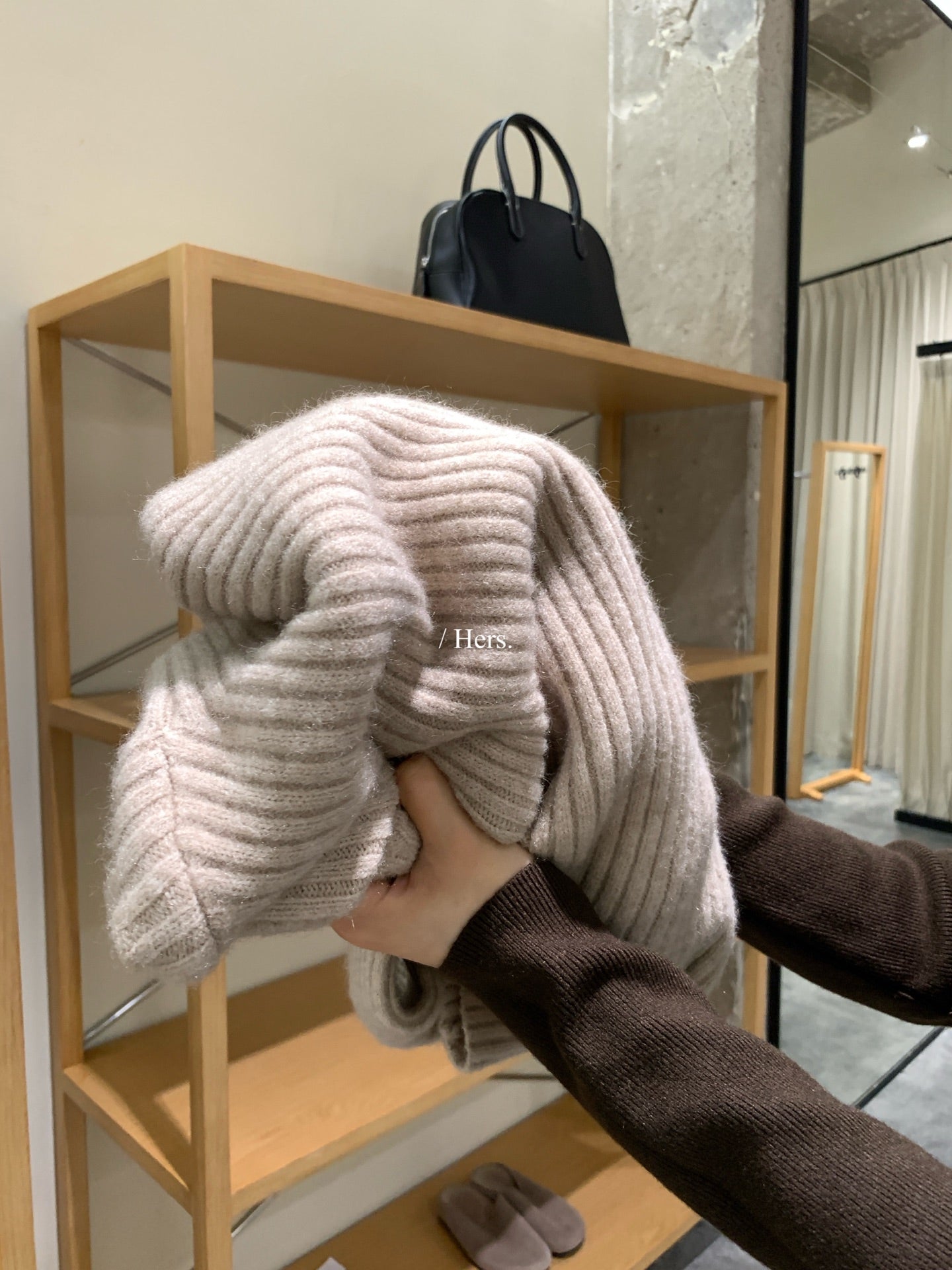 seeUbye - 10色 ! 高領坑條毛衣  92829#