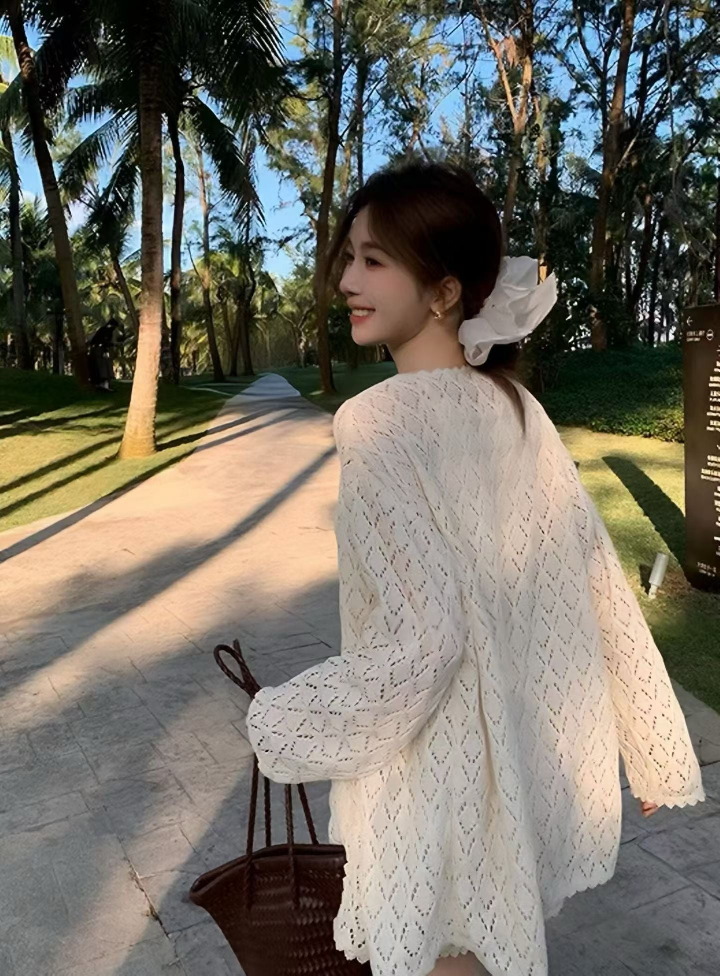 YJ - 簍空針織三件套   6687#