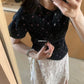 METWO>小飛袖正肩碎花T 08031#
