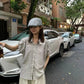 HERS> 小飛袖條紋襯衫 20650#