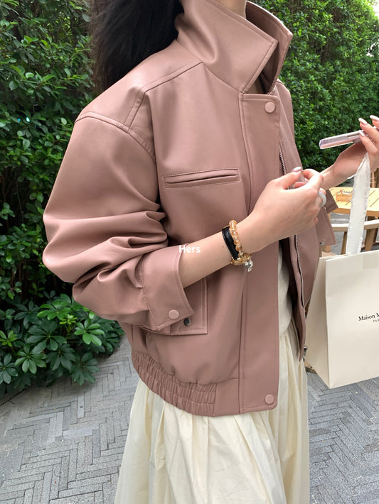 Hers - 經典皮夾克  92067#