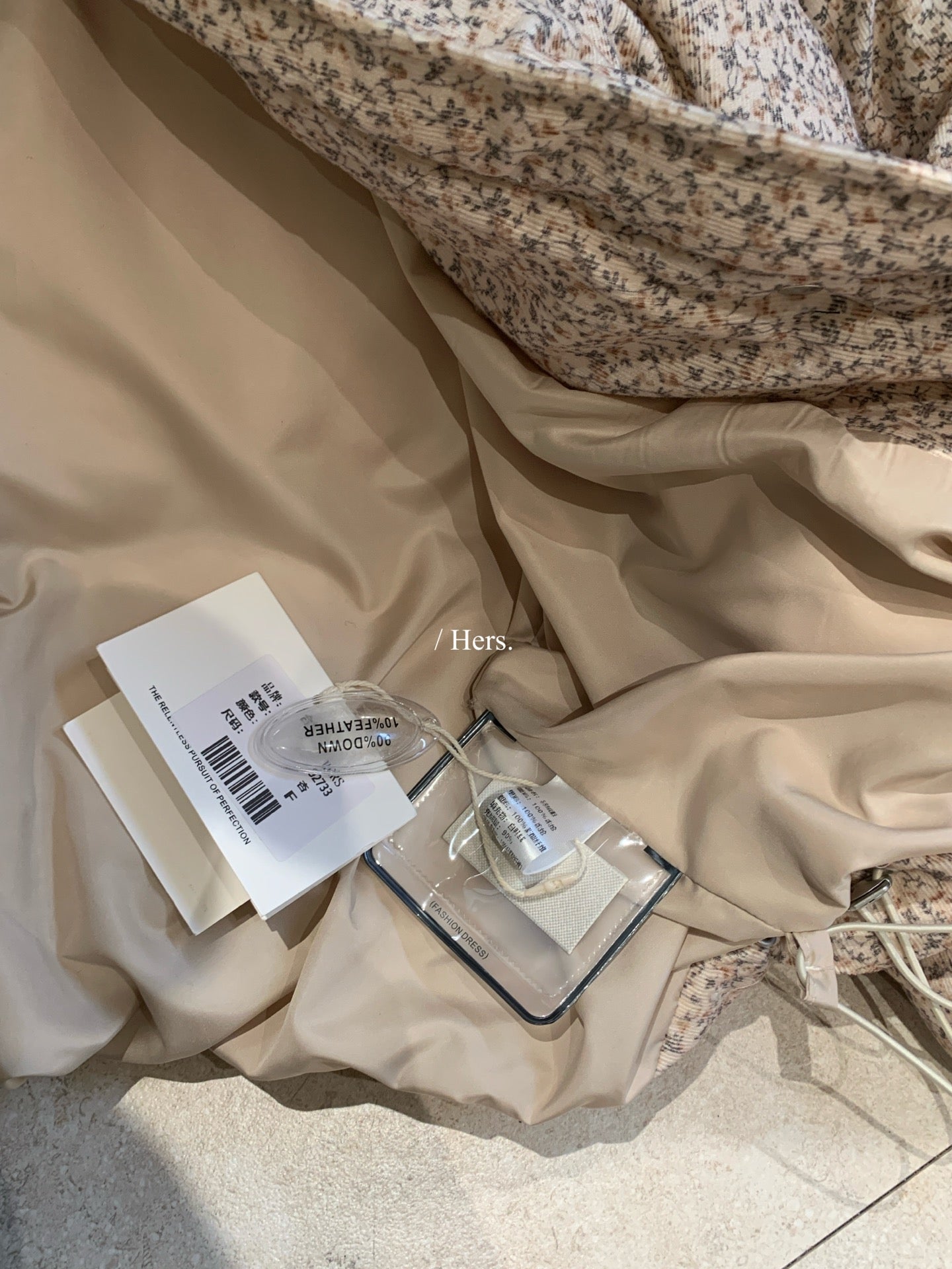 seeUbye - 燈芯絨羽絨外套   92733#