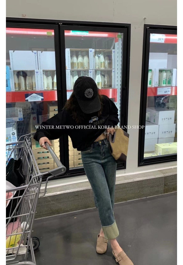 Metwo - 煙筒牛仔褲 8248#