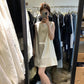 HERS> 簡約花邊半身裙 20645#