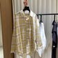Hers - 慵懶休閒防曬格子襯衫  80554#