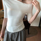 Hers-紙片gentle 斜肩上衣 0388#