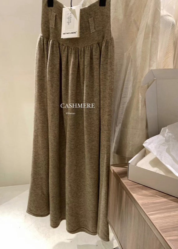 Metwo -  收腹羊絨傘裙(附皮帶) 2100#