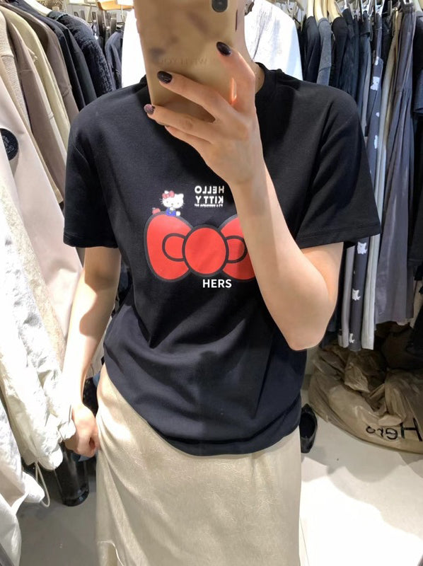 HERS> 蝴蝶結休閒T  20493#