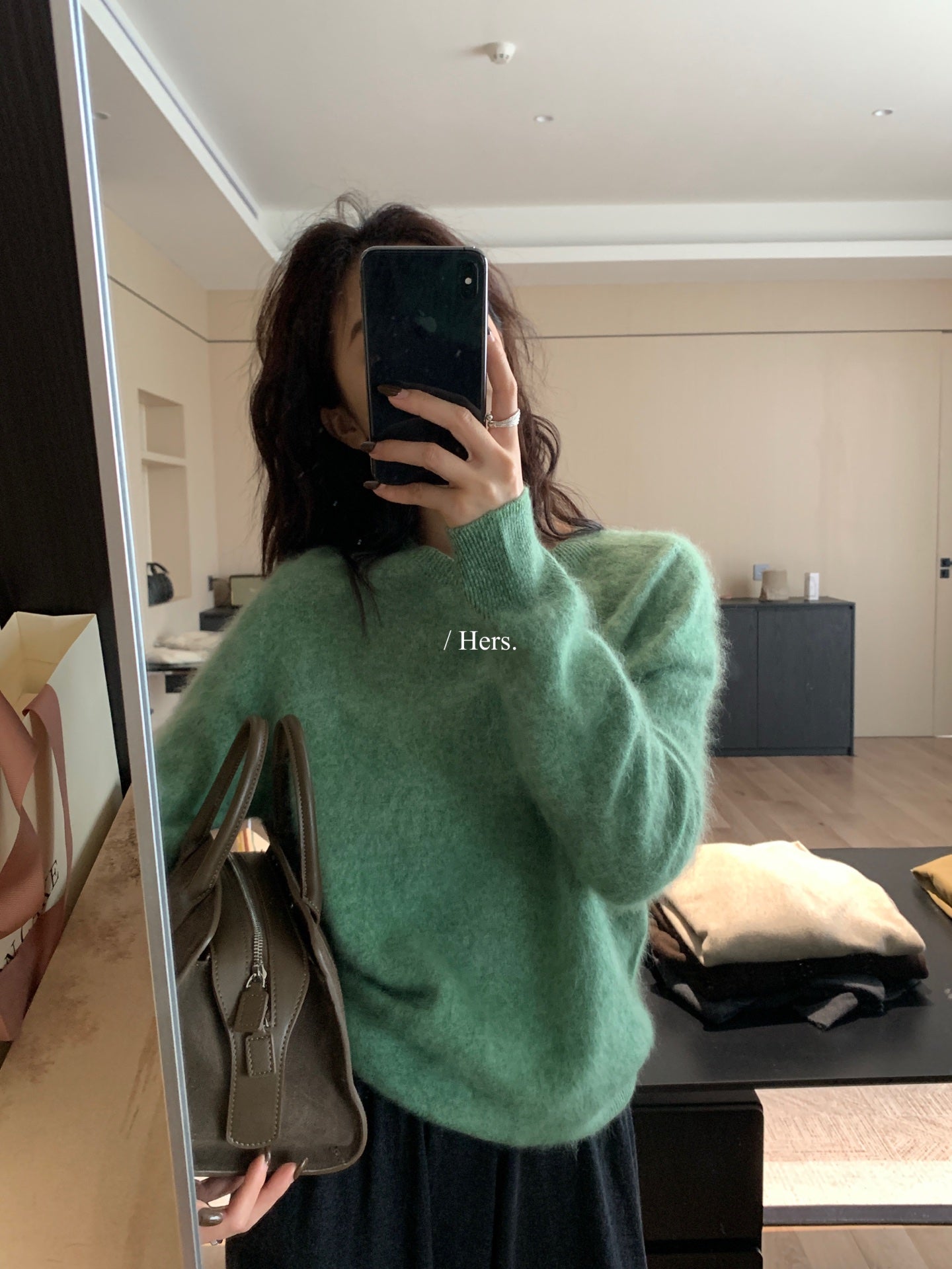 Metwo - 高品羊毛拉毛毛衣  92392#