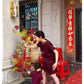 METWO> 顯白樹莓紫小香連衣裙 2110#