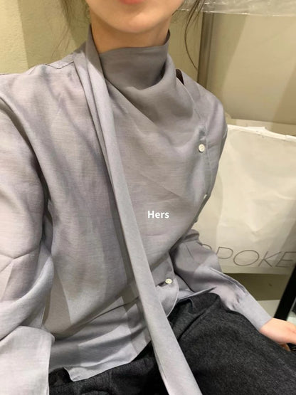 HERS>絲光襯衫  9185#