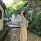 YJ - 蕩領格紋無袖上衣&休閒闊腿褲套裝  1608#
