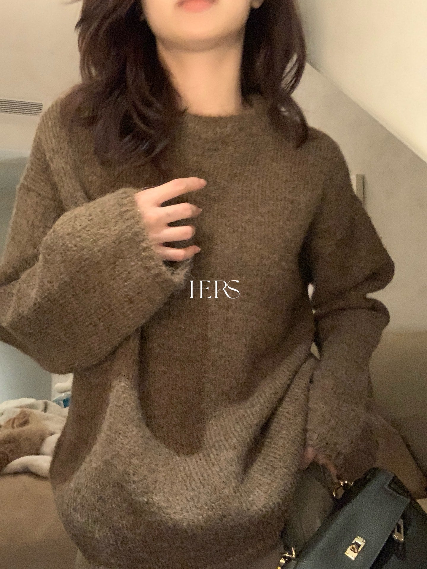 seeUbye - 長年款 經典大版毛衣  2076#