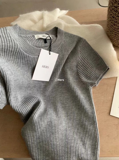 HERS> 純色日常針織衫 20352#