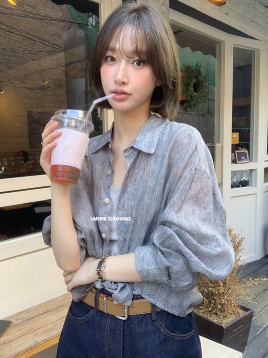 i miss - 苎麻天絲襯衫  3029#