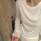 HERS> 氣質花邊圓領T 20361#