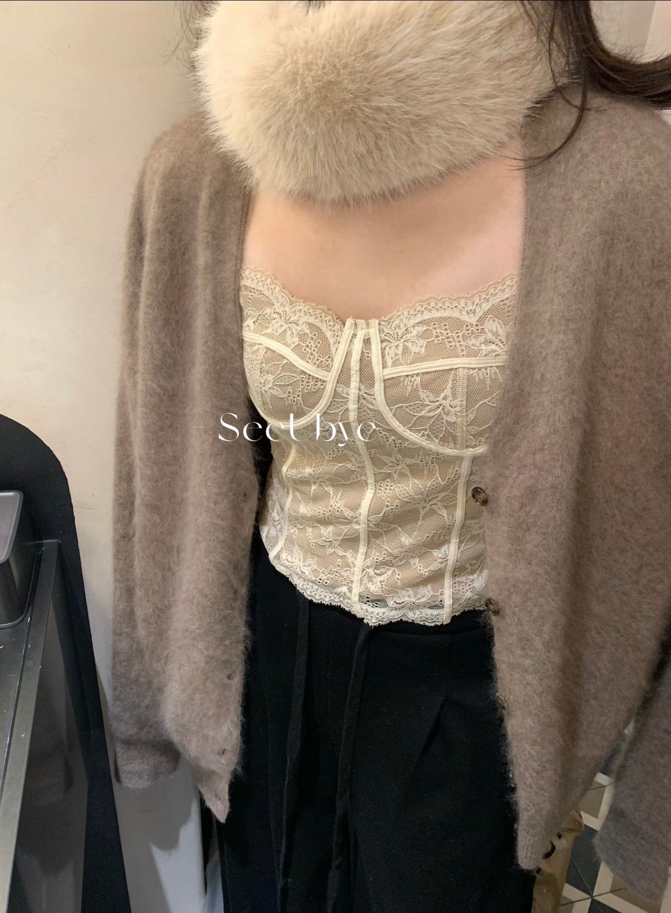 seeUbye - 蕾絲吊帶內搭  185#