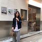 HERS> 簡約中古感慵懶休閒褲  92210#