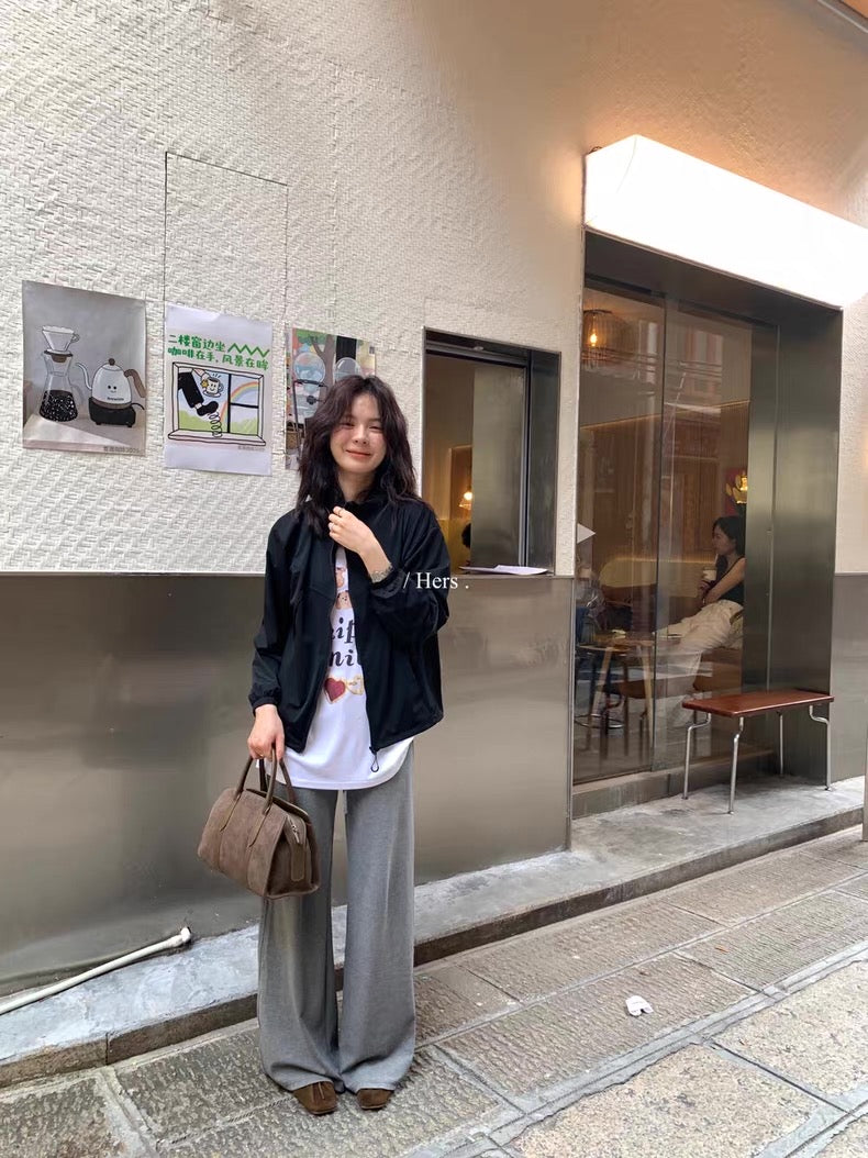 HERS> 簡約中古感慵懶休閒褲  92210#