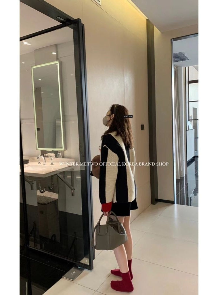 Metwo - 車厘子新年毛衣 8848#