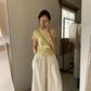HERS> 可愛蕾絲袖純色T 20435#