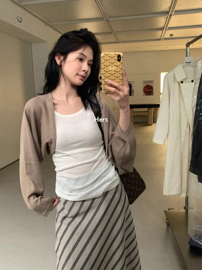 HERS>  慵懶調性防曬罩衫 21080#