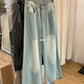 HERS> 2色直條紋牛仔褲 20442#