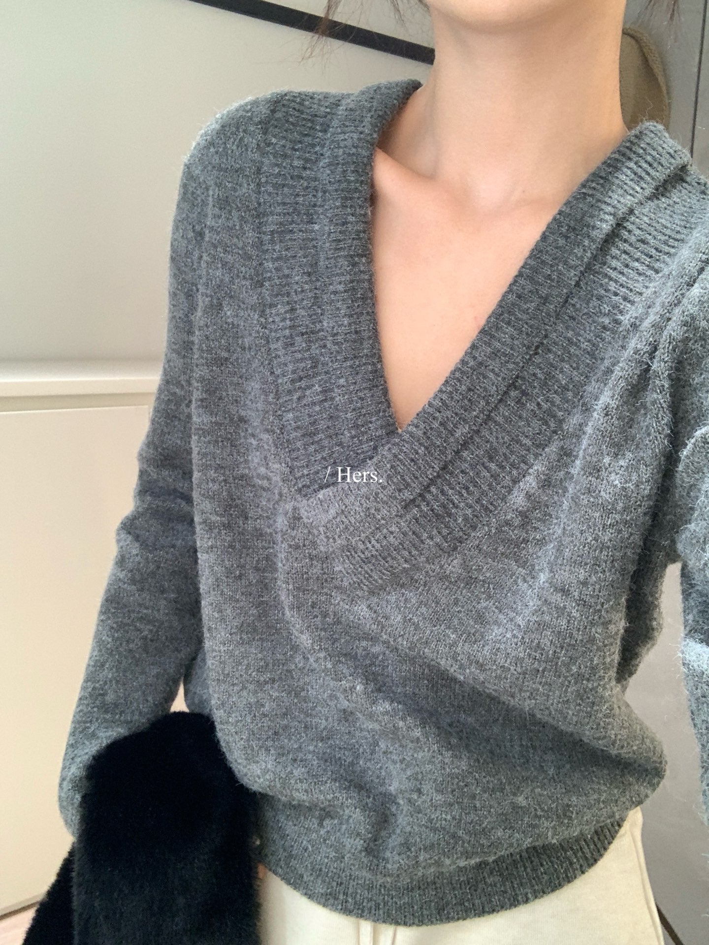 Hers -  V領毛衣   92622#