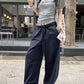 YJ - 條紋腰頭工裝褲   1167#