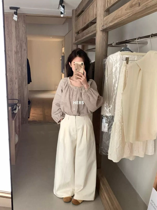 HERS> 高腰棉感牛仔褲 20273#