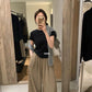HERS> 奶茶波點休閒褲 20272#