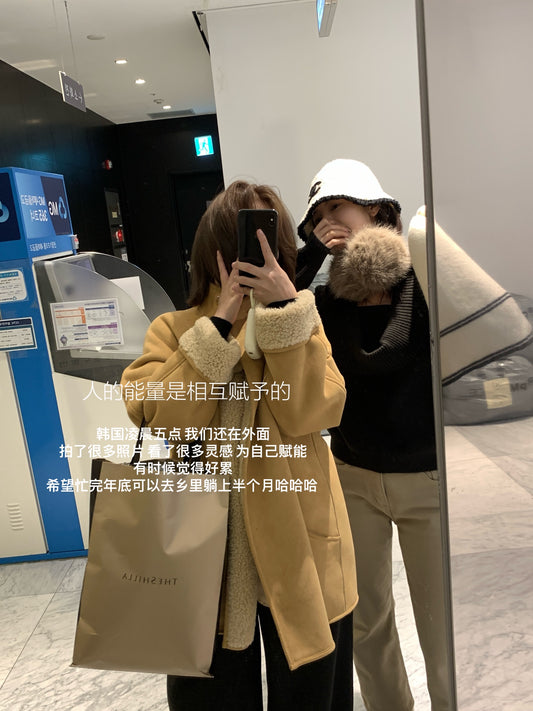 seeUbye -  羊羔毛暖暖皮毛外套  683#