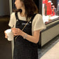 METWO>小香背帶裙 08005#