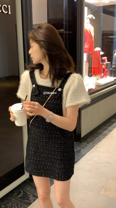 METWO>小香背帶裙 08005#