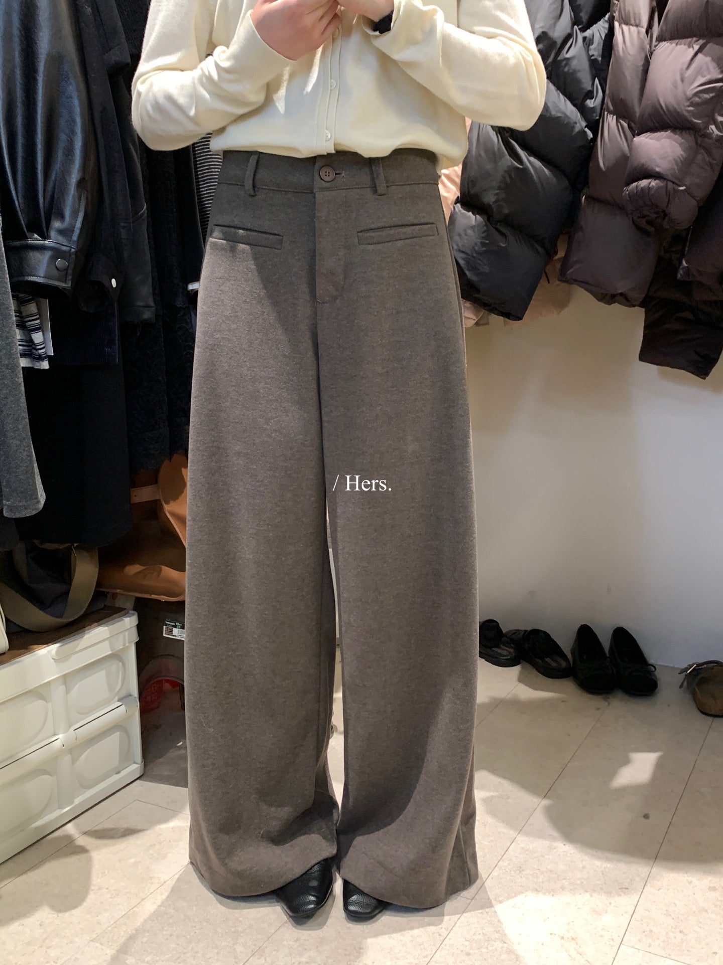 Hers -  毛呢西褲  92540#