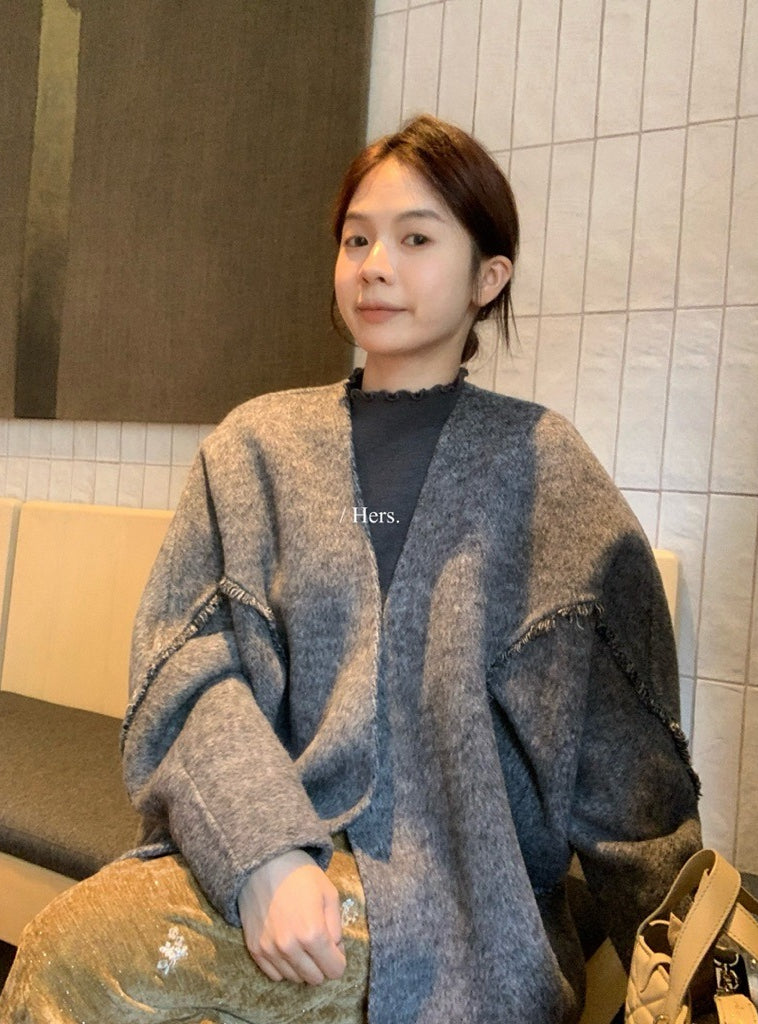 seeUbye - 雙面細羊毛外套 92667#