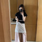 METWO>小飛袖正肩碎花T 08031#