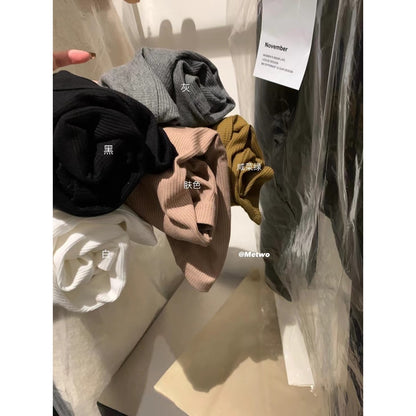 Metwo- 螺紋薄絨U領T 2200#