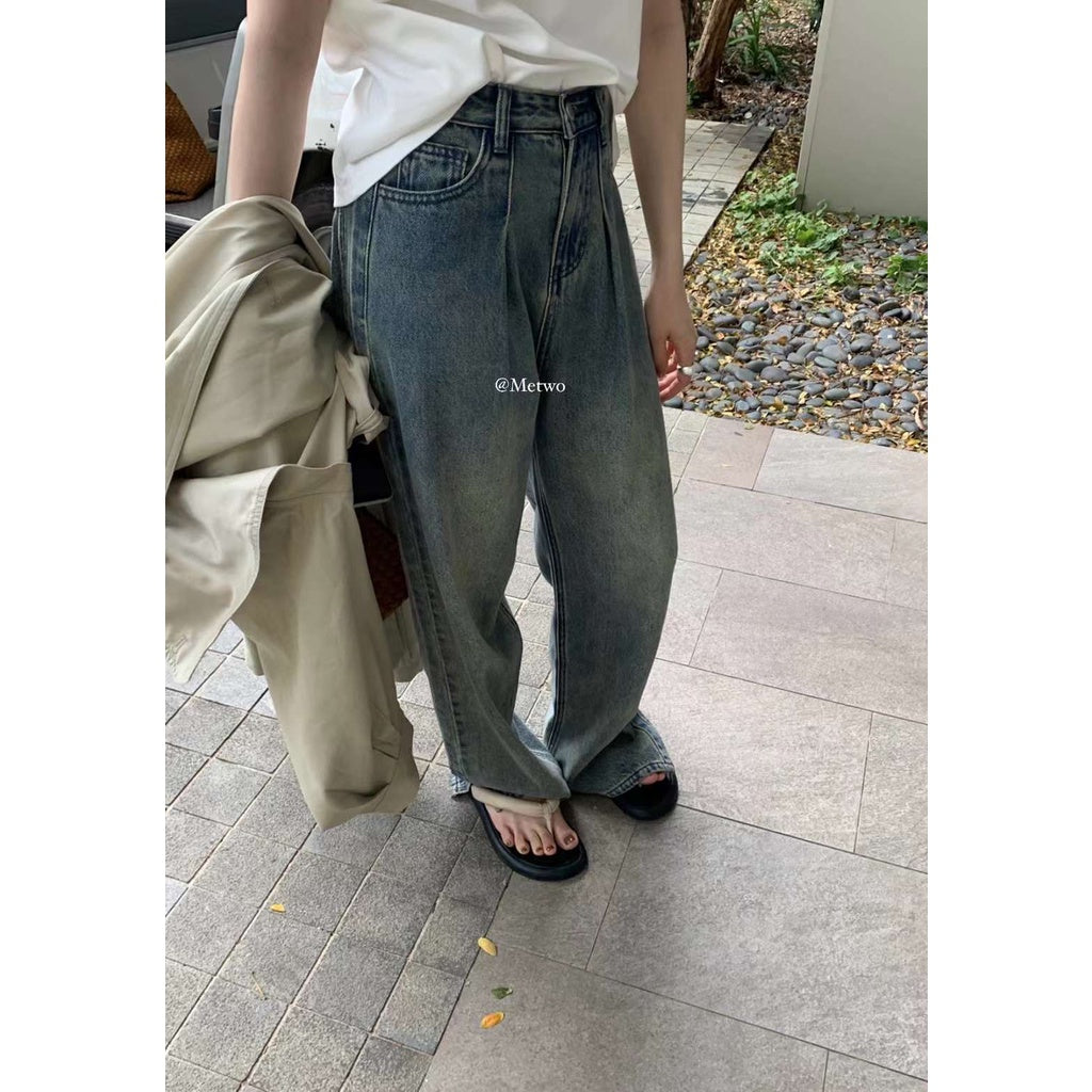 現貨*1033#METWO開叉！牛仔直筒褲