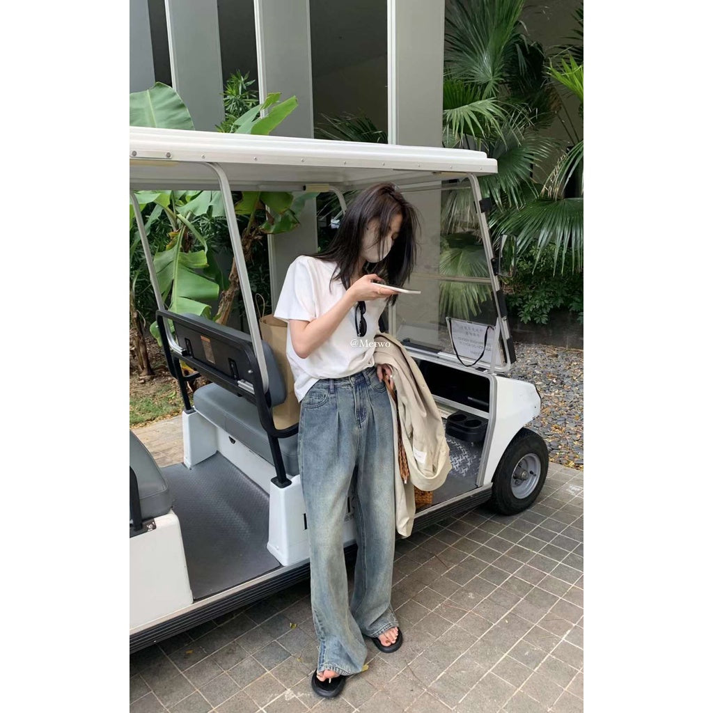 現貨*1033#METWO開叉！牛仔直筒褲
