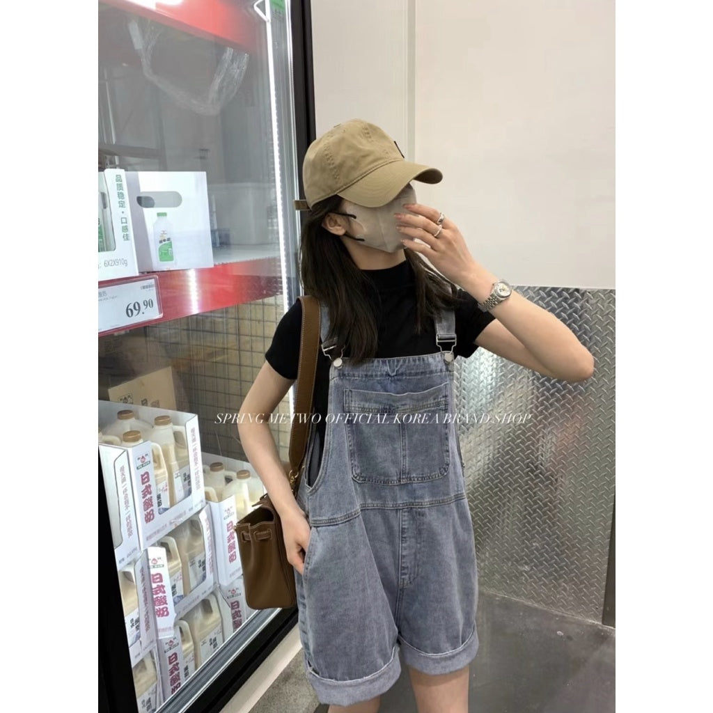 現貨*1178#METWO洗水牛仔背帶褲