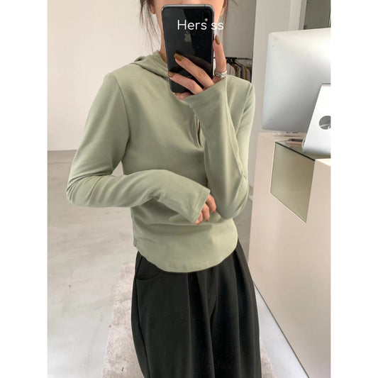 現貨*8097#HERS連帽拉鍊上衣