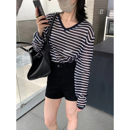現貨*08296#METWO 牛仔高腰小黑褲