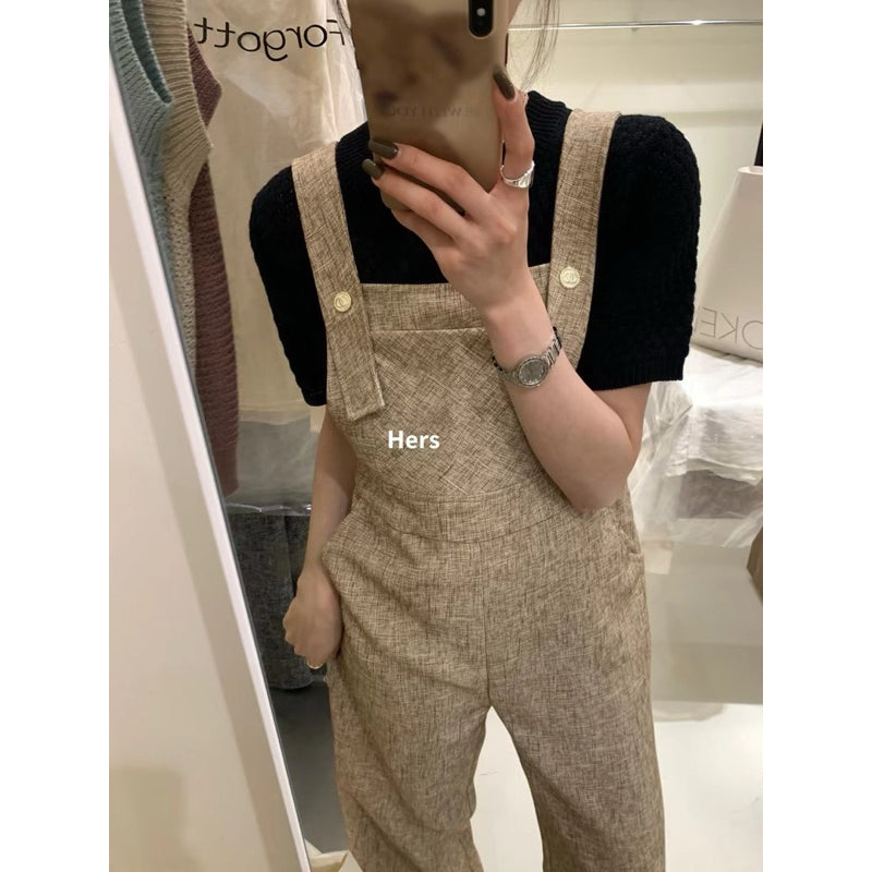 現貨*9172#HERS混紗吊帶開衩褲