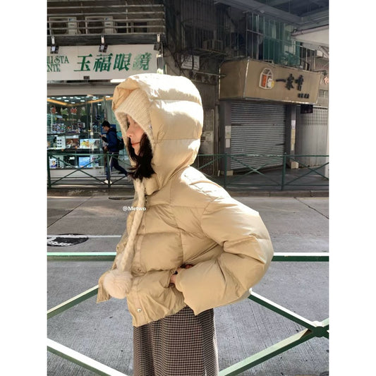 現貨* METWO 白鴨絨麵包外套 2276#